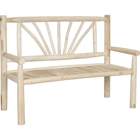 Banc de jardin en teck - Naturel clair - TULUM de MYLIA (1/3)