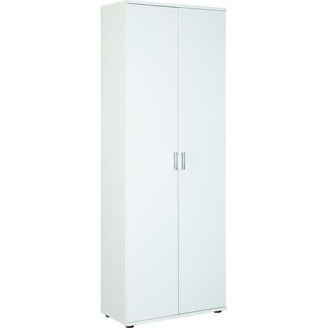 Arta Kleiderschrank 5 Ablagen, weiss.
