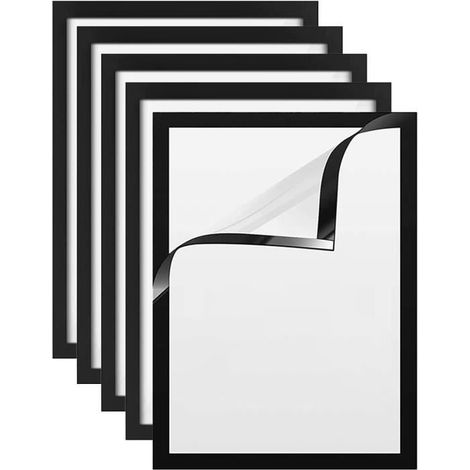 Cadre photo magnétique - Non spécifié - 30x40cm - PVC - Auto-adhésif - Lot de 5 (1/4)
