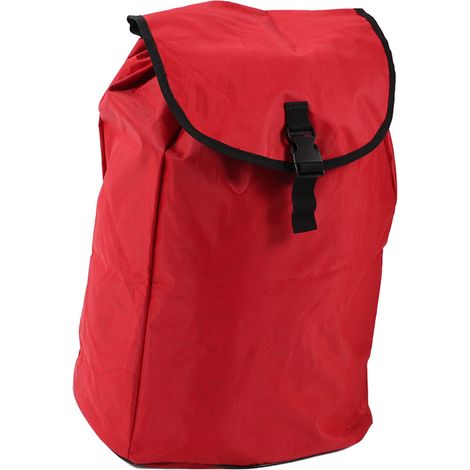 Sac de courses pliable rouge, imperméable, avec poignée pour chariot, réutilisable, pour la maison et le supermarché. (1/5)