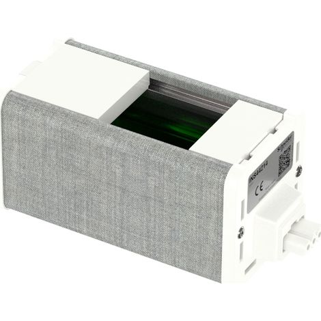 Bloc nourrice précâblée vide 2 modules 45x45mm à équiper blanc/tissu Kvadrat M UnicaSystem