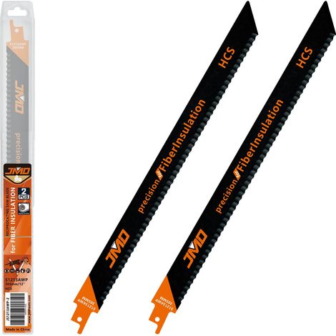 2pcs S1213AWP 300mm Saw Blades for Insulating Material, Saw Blades for Insulation Saw, Saber Blades for Cutting Fiber Insulation, Soft Materials (1/5)