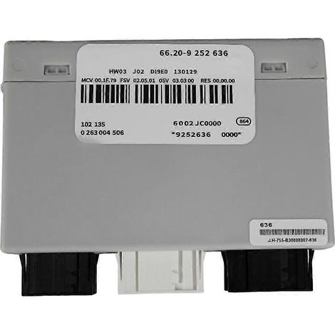 Módulo de control de distancia de estacionamiento (PDC) para BMW X1 E84 2009-2015, 3 conectores, versión alta, unidad de control de estacionamiento 9252636 (66209252636). (1/5)