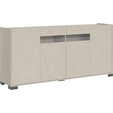 Madia 4 ante 174x40x81 cm - RIFLESSO - Colore: Cashmere