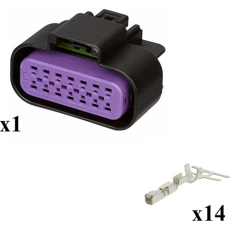Kit connettore serie GT 150 porta femmina 14 vie