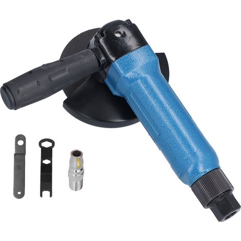 4in Air Angle Grinder Adjustable Speed Portable Pneumatic Polishing Machine 11000rpm KP‑632Blue Japanese Style