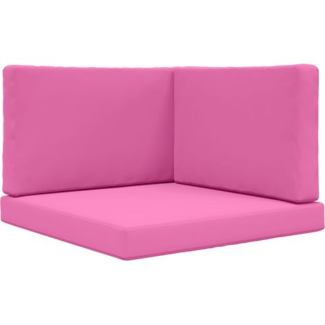 Maison Exclusive - Cuscino per divano da esterno 3 pcs Rosa Poliestere