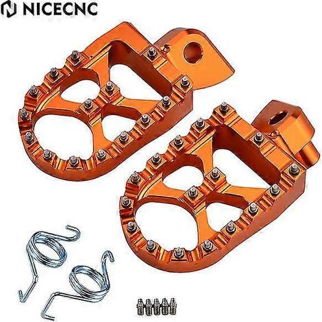 Motocross-Fußrasten für KTM 125, 250, 300, 350, 450, 530 EXC, EXCF, XC, XCF, XCW, XCFW, SX, SXF (1998–2016) – Orange (1/5)