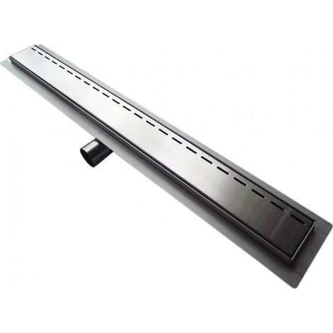 Edelstahl-Duschrinne Bernstein G014 Ablaufblende Elegant 80cm