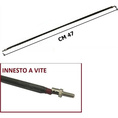 1 RESISTENZA FORNO CM 47 TOTALI COMPRESA FILETTATURA  550 W  110 VOLT FORNETTO