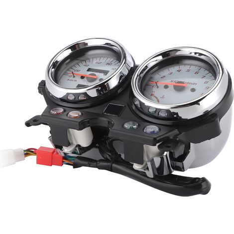 Tableau de bord moto comprenant compteur de vitesse, odomètre et compte-tours (13 000 tr/min) compatible avec HONDA VTR250 (2004-2007)
