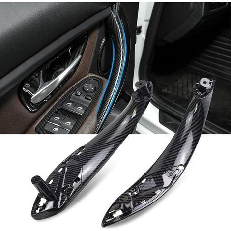 Compatible with BMW 3 Series F30, F31, F34, F80, left interior door handle + right door handle for 4 Series F32, F33, F36, F82, F83 (carbon fiber) (1/3)
