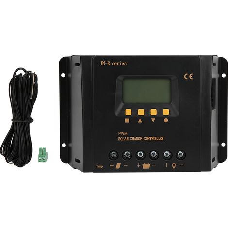 Régulateur de charge solaire PWM 30A 12V/24V, identification automatique JN-R, contrôleur de batterie avec détection de tension 12V/24V (1/5)