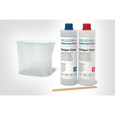 HellermannTyton Religel Clear Gel bicomponente 500ml chiaro