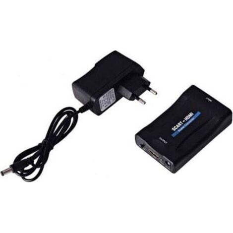Werbe-SCART-zu-HDMI-1080p-60Hz-Stromwandler – Plug-and-Play-SCART-Adapter – Analog-zu-Digital-Audio-Video-Box-Adapter –