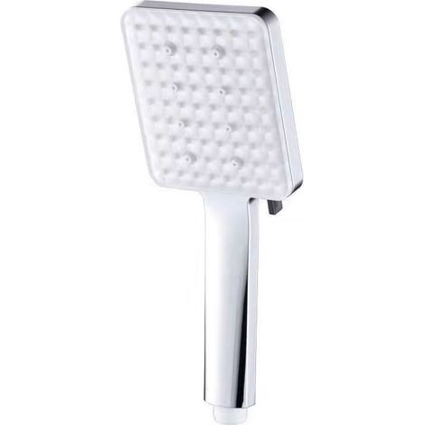 Pommeau de douche carré large, commande à une main, pommeau de douche haute pression, 6 modes de douche, chromé (1/3)