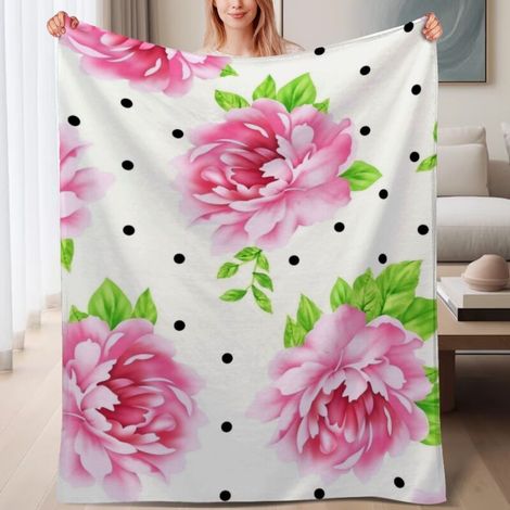 Couverture polaire moelleuse pour enfants 60x80 pouces, idéale pour lit, canapé, voyage, camping et famille (1/4)
