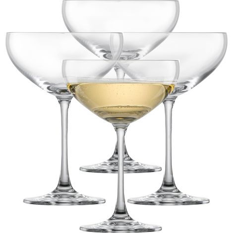 Coupes à champagne Bar Special (set de 4), élégantes coupes à champagne, verres en cristal résistant au lave-vaisselle, fabriqué en Allemagne (art. n° 123620) (1/5)