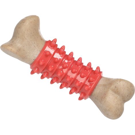 Jouet Nyra Os Beige 13.5 x5 cm pour chien - Flamingo (1/3)