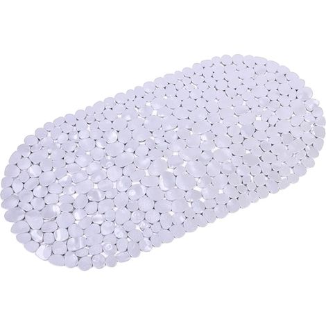 Tappetino da bagno antiscivolo, facile da pulire, 36x69 cm, BIANCO (1/2)