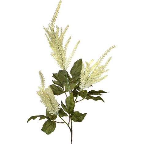 Ramo astilbe artificiale x3 - h. 1 mt - crema