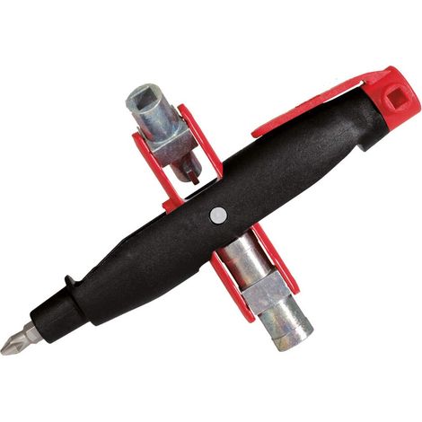 KS Tools 130.1040 Chiave Universale per Quadri Elettrici ad Armadio per Elettronica, 140 mm (1/3)