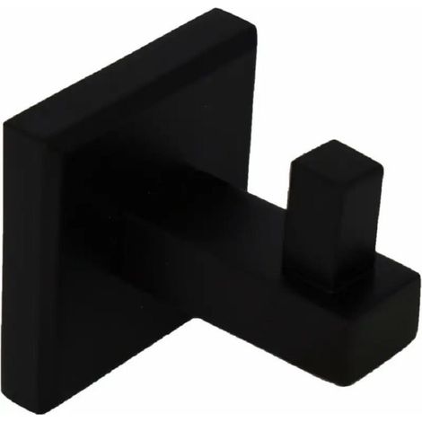 TrAdE Shop Traesio - Gancio Quadro Appendi Abito A Parete Singolo Acciaio Colore Nero Opaco Nk109 Mm -