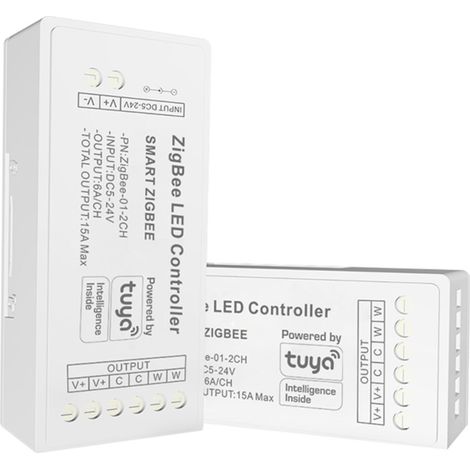 Contrôleur pour ruban LED CCT - 6A par canal - ZigBee/TUYA SMART (1/4)