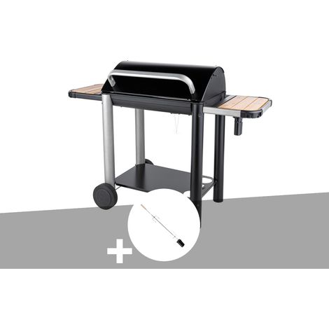 Barbecue charbon Vulcano 3000 + Kit tournebroche - Somagic (1/2)