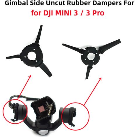 Geeignet für Vibrationsdämpfungskugeln für die Gimbal-Kamera DJI Mini 3 Pro und für lange Vibrationsdämpfungsgummistreifen für die Drohne DJI Mini 3 Pro.