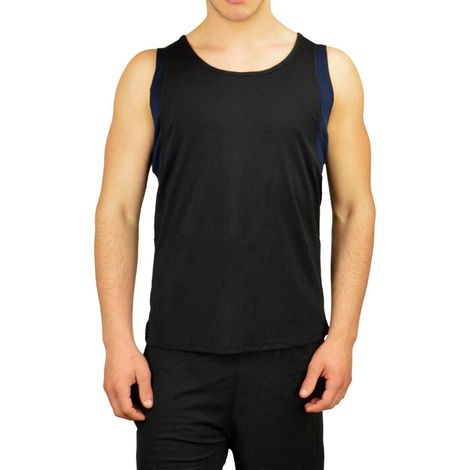 KZ-325 Camiseta deportiva para hombres  mod. TECHNO tallas de la S a la XL  Talla: S-M - Color: Negro-azul