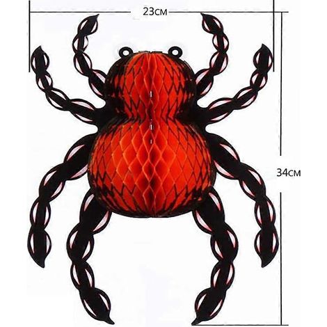 Guirlande décorative d'araignées suspendues pour Halloween (4 pièces) (1/5)