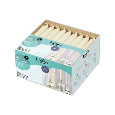 Bolsius Creme Tischkerze 45 Stk (1/2)