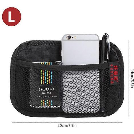 Sac filet de rangement pour voiture compatible avec Tesla Model YS 3, Ioniq 5 et Golf 6  pochette de rangement multi-usage pour accessoires de voiture (L)