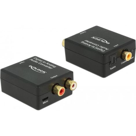 Delock convertidor de audio digital toslink a rca (1/4)