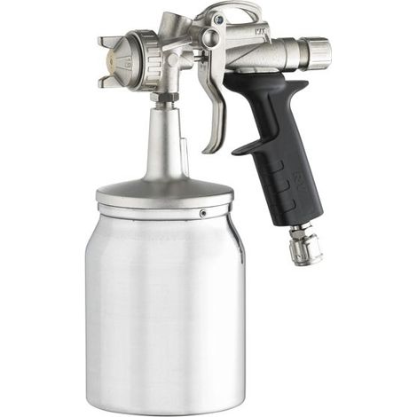 ANI AH080411 Aerografo per Verniciatura con Serbatoio Inferiore 1000 ml Ugello 2,0 mm Attacco 11-A colore Nero