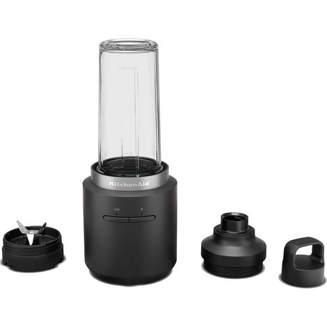 KitchenAid Go Blender portable sans fil - Récipient en plastique sans BPA d'une capacité de 473 ml - Avec batterie - Noir mat (1/5)