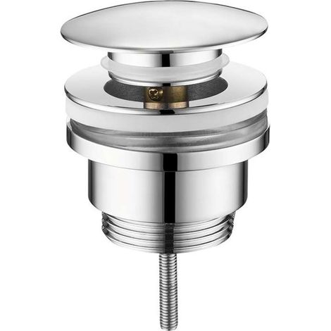 Sapho - Piletta di scarico Click-Clack per lavabo, cromo CV1002 (1/3)