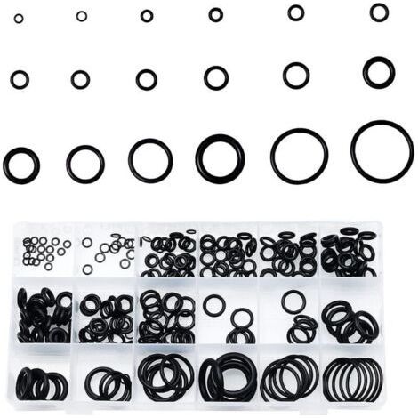 Houhence – Kit de joints toriques en caoutchouc 125 pièces – 18 tailles 3mm-22mm – Résistance à l'huile et aux températures élevées – Étanchéité pour véhicules et plomberie - 125PCS-Muntra (1/5)
