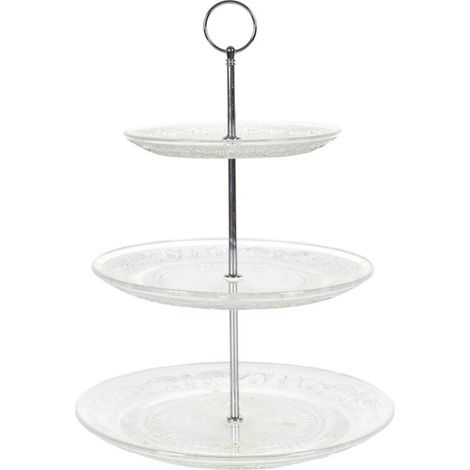 Plateau de Présentation "3 Niveaux" 35cm Transparent (1/2)