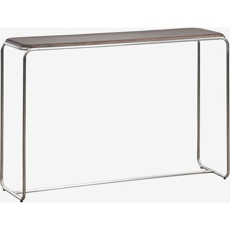 Consolle ingresso 120x35 cm in legno di acacia e acciaio inossidabile Altrex SKLUM            