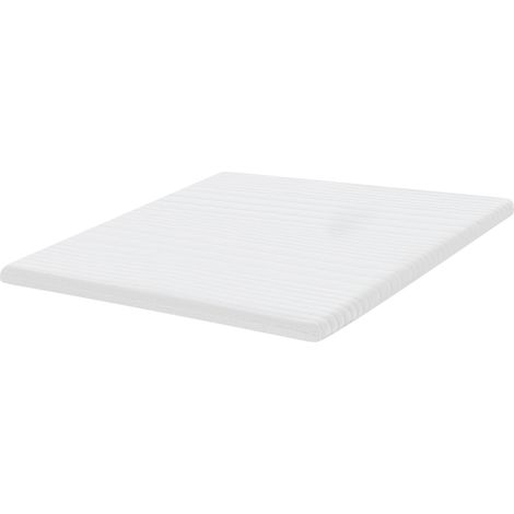 Cubrecolchón de espuma viscoelástica 180 x 200 cm blanco Dazzle (1/5)