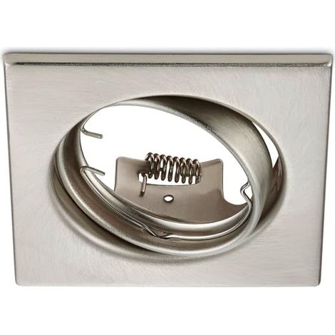 JURA FARETTO DA INCASSO QUADRATO ORIENTABILE ACCIAIO 8X8CM ATTACCO GU10 (1/4)