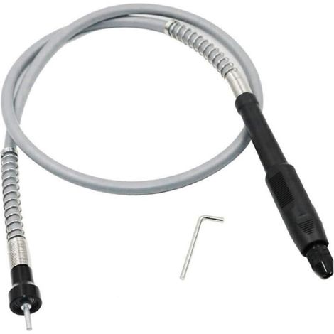 Arbre flexible multifonction Ulisem avec mandrin sans clé de 0,3 à 3,2 mm, rallonge flexible pour meuleuse rotative (1/4)