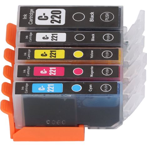 Druckerpatrone Fluent Printing Praktische Tintenpatrone als Ersatz für PIXMA IP3600 BK BK CMY 5 Farben (1/5)