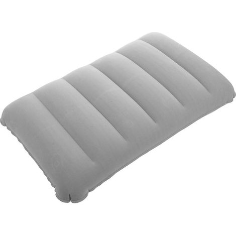 Aufblasbares Campingkissen für Rucksackreisen, leichtes quadratisches Kissen, tragbares ergonomisches Kissen mit beflockter Oberfläche
