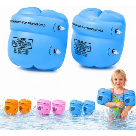 Brassards Enfant Gonflables pour Piscine 1-6 Ans, Brassard Bébé, Flotteurs Bras pour Apprendre à Nager, Aide Natation Enfant pour Piscine Plage Vacances Voyage, Charge 5-30 kg (1/5)