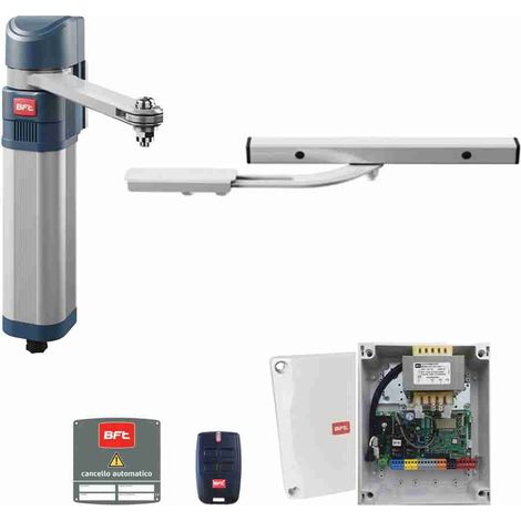 BFT – Kit de motorisation de portail battant 2618141 – Charge maximale 400kg – Longueur de vantail 3.5m – Bras articulé pour installation facile - R930157