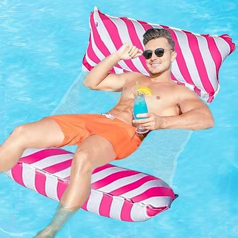 Hamac gonflable 4 en 1 - Pour piscine - Pour adultes et enfants (1/5)