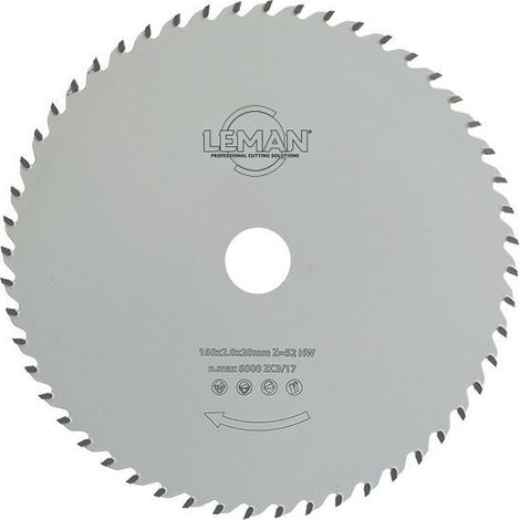 Hartmetall-Multi-Material-Sägeblatt 160 x 2,0/1,4 x 20 52z - LEMAN - 923.160.2052